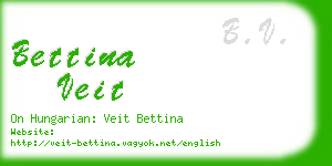 bettina veit business card